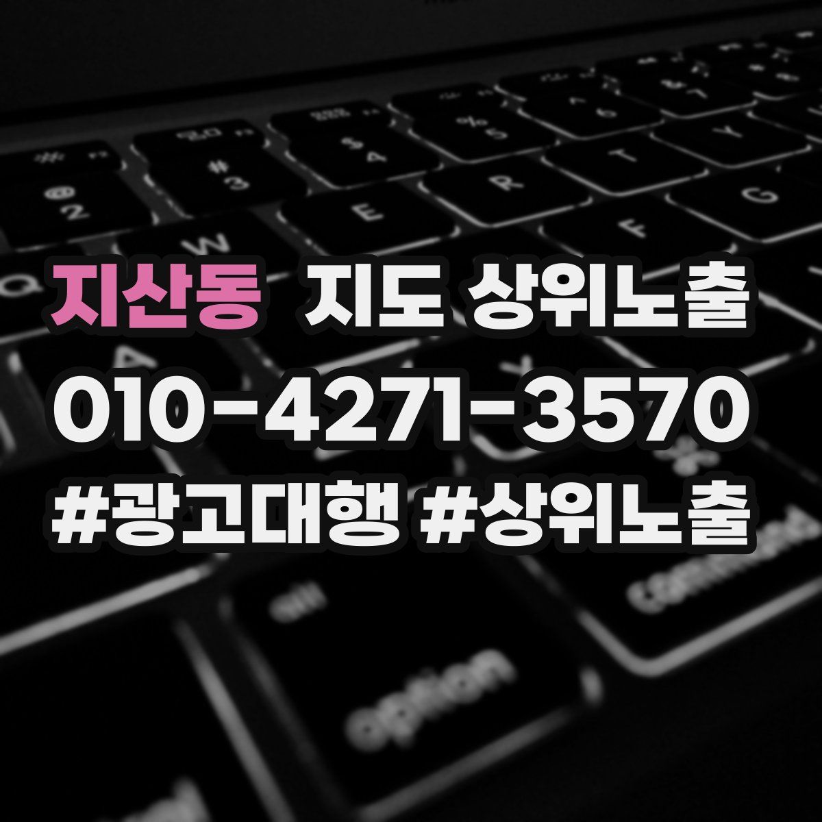 지산동 지도 상위 노출
