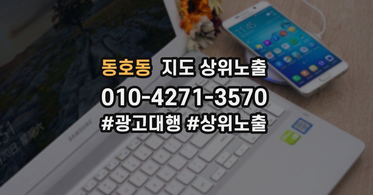 동호동 지도 상위 노출