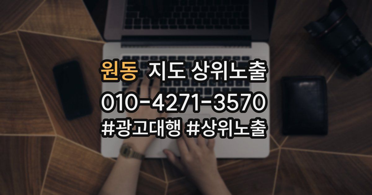 원동 지도 상위 노출