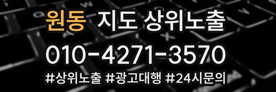 원동 지도 상위 노출
