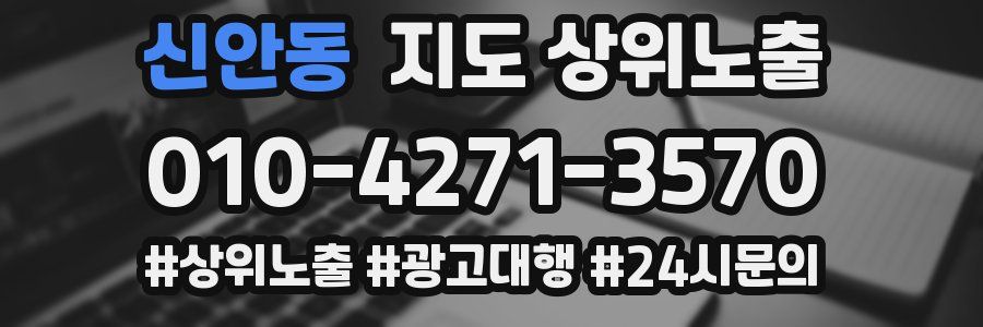 신안동 지도 상위 노출
