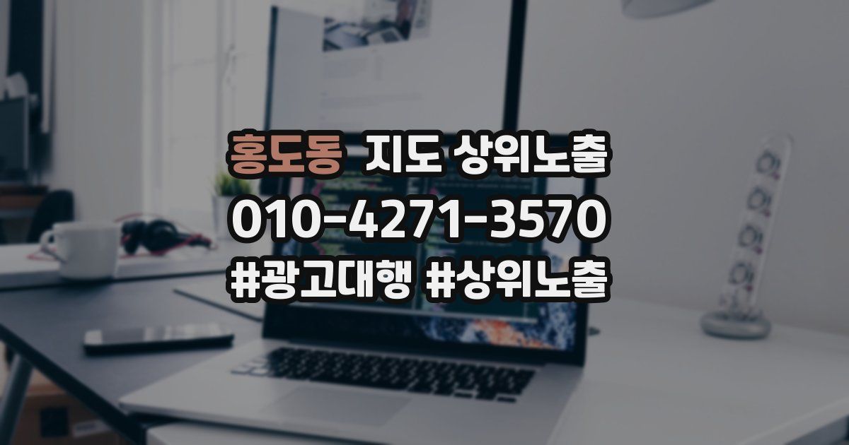 홍도동 지도 상위 노출
