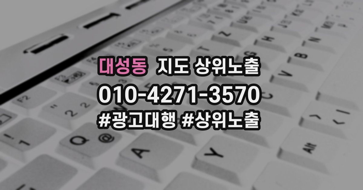 대성동 지도 상위 노출