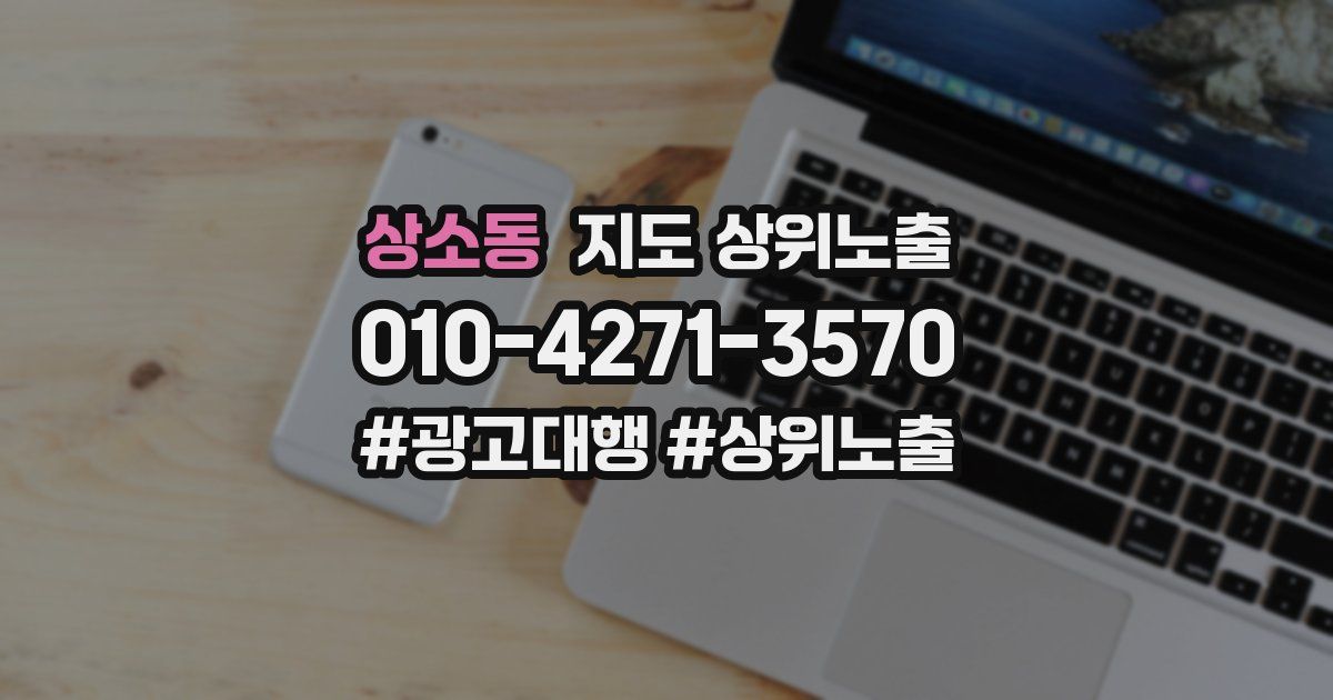 상소동 지도 상위 노출