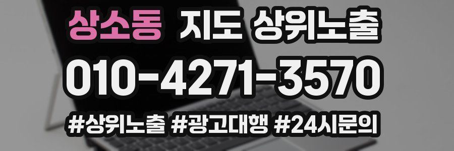 상소동 지도 상위 노출