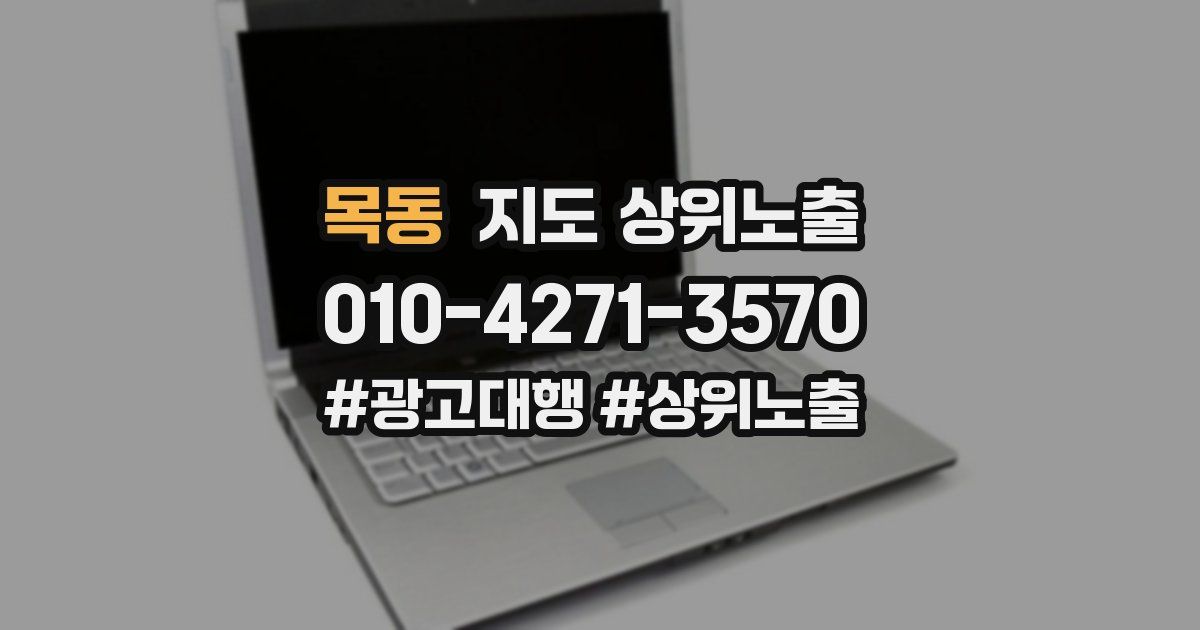 목동 지도 상위 노출
