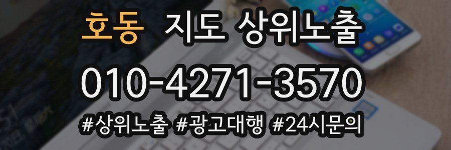 호동 지도 상위 노출