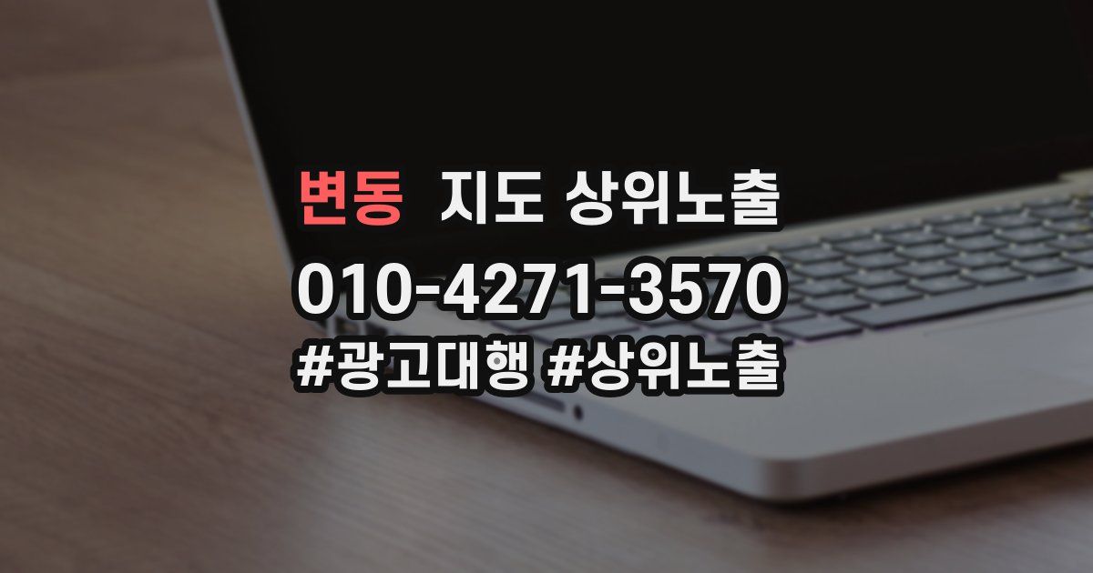 변동 지도 상위 노출