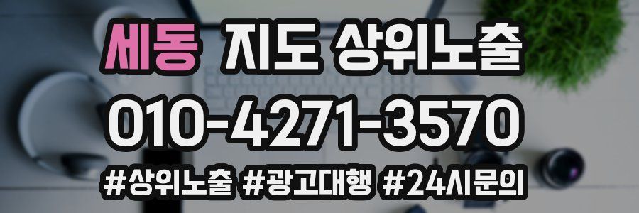 세동 지도 상위 노출