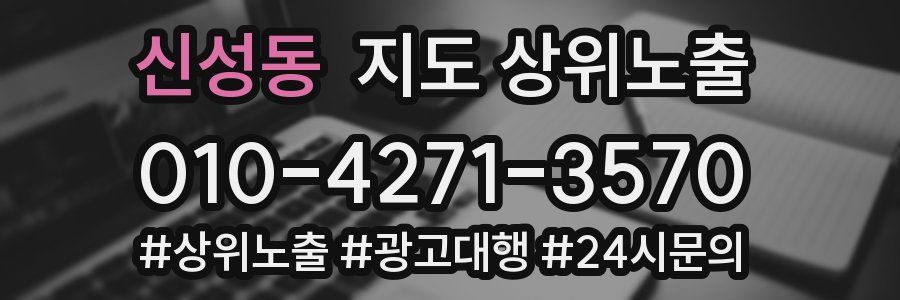 신성동 지도 상위 노출