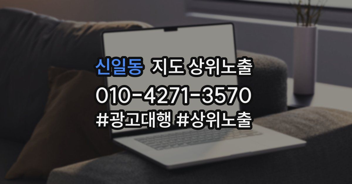 신일동 지도 상위 노출