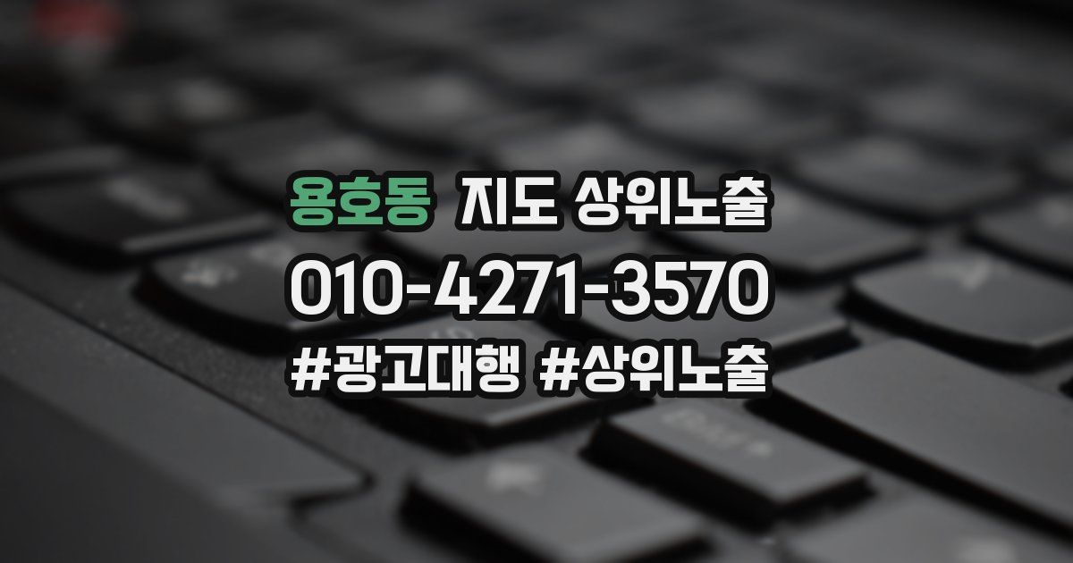 용호동 지도 상위 노출