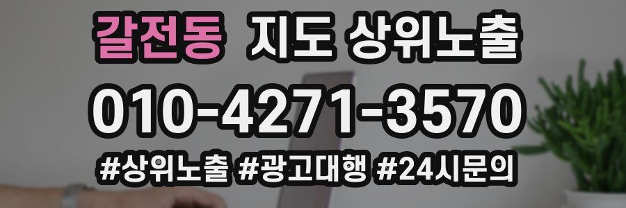 갈전동 지도 상위 노출