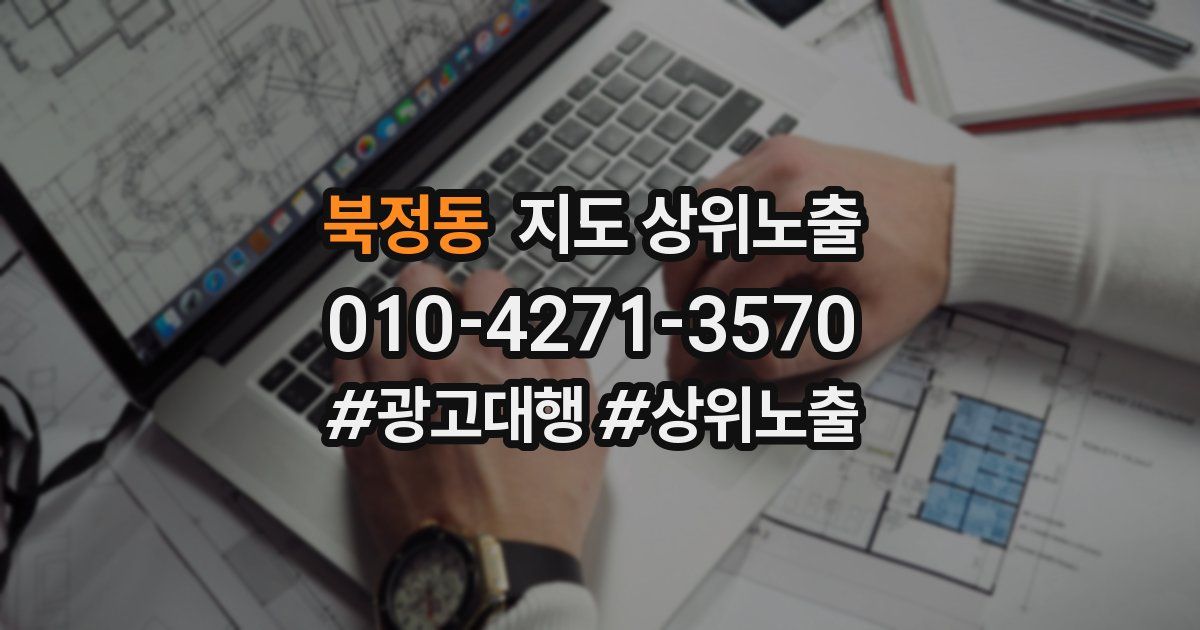 북정동 지도 상위 노출