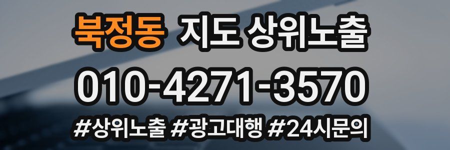 북정동 지도 상위 노출