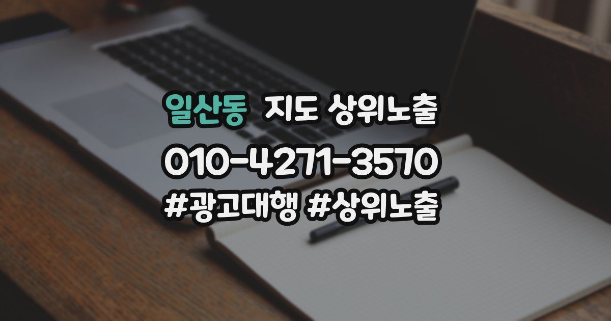 일산동 지도 상위 노출