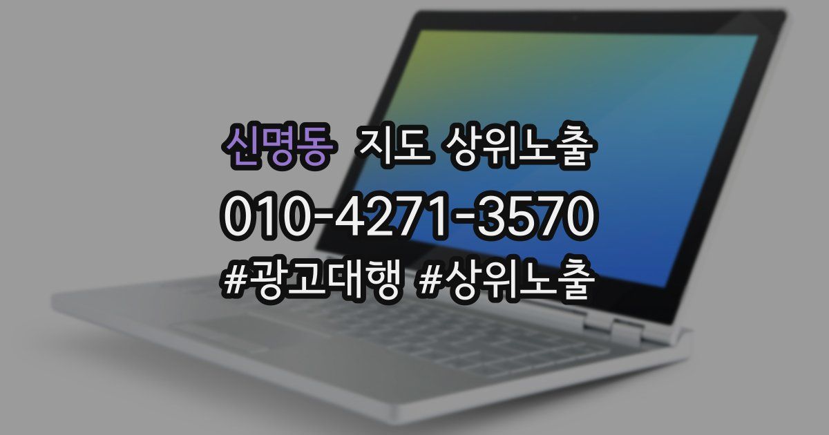 신명동 지도 상위 노출