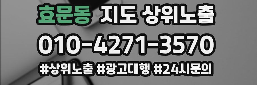 효문동 지도 상위 노출