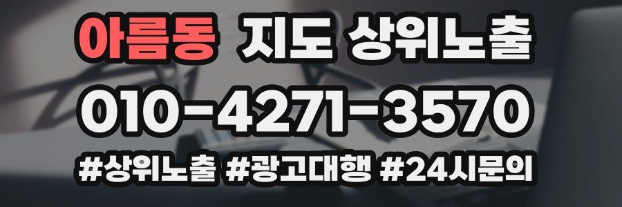 아름동 지도 상위 노출