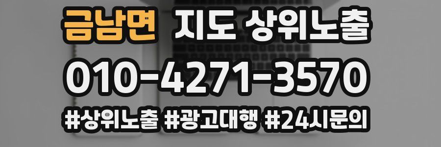 금남면 지도 상위 노출
