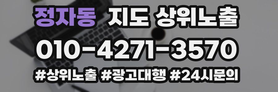 정자동 지도 상위 노출
