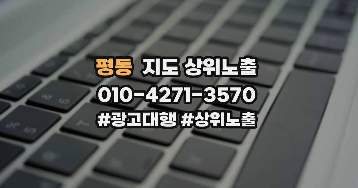 평동 지도 상위 노출