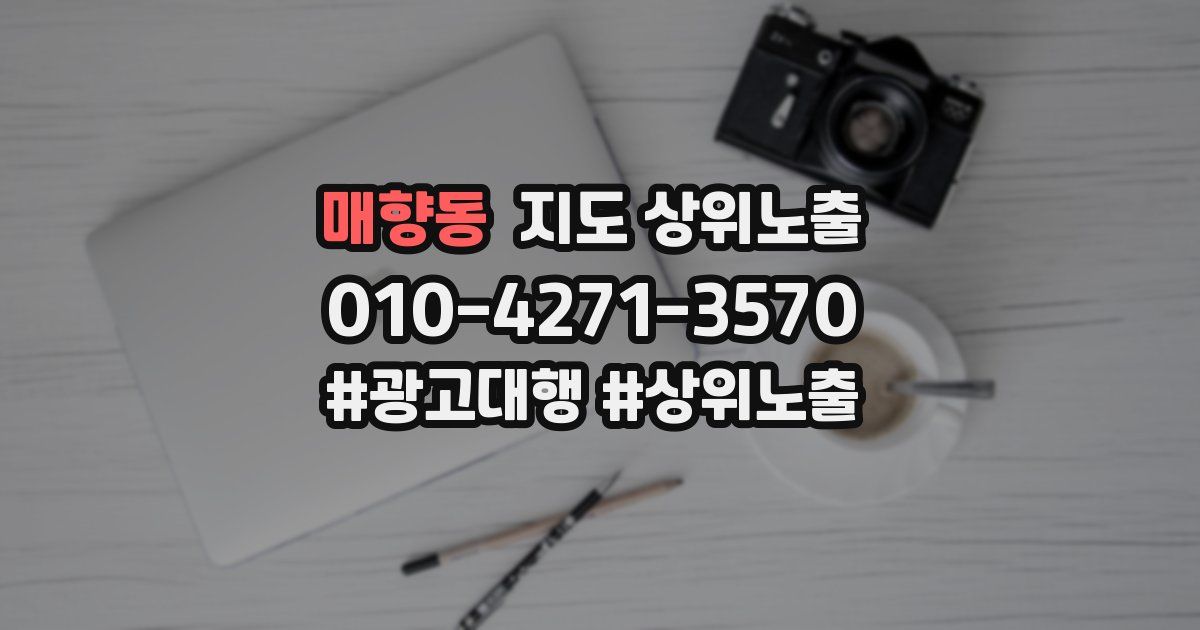 매향동 지도 상위 노출