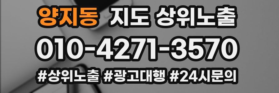 양지동 지도 상위 노출