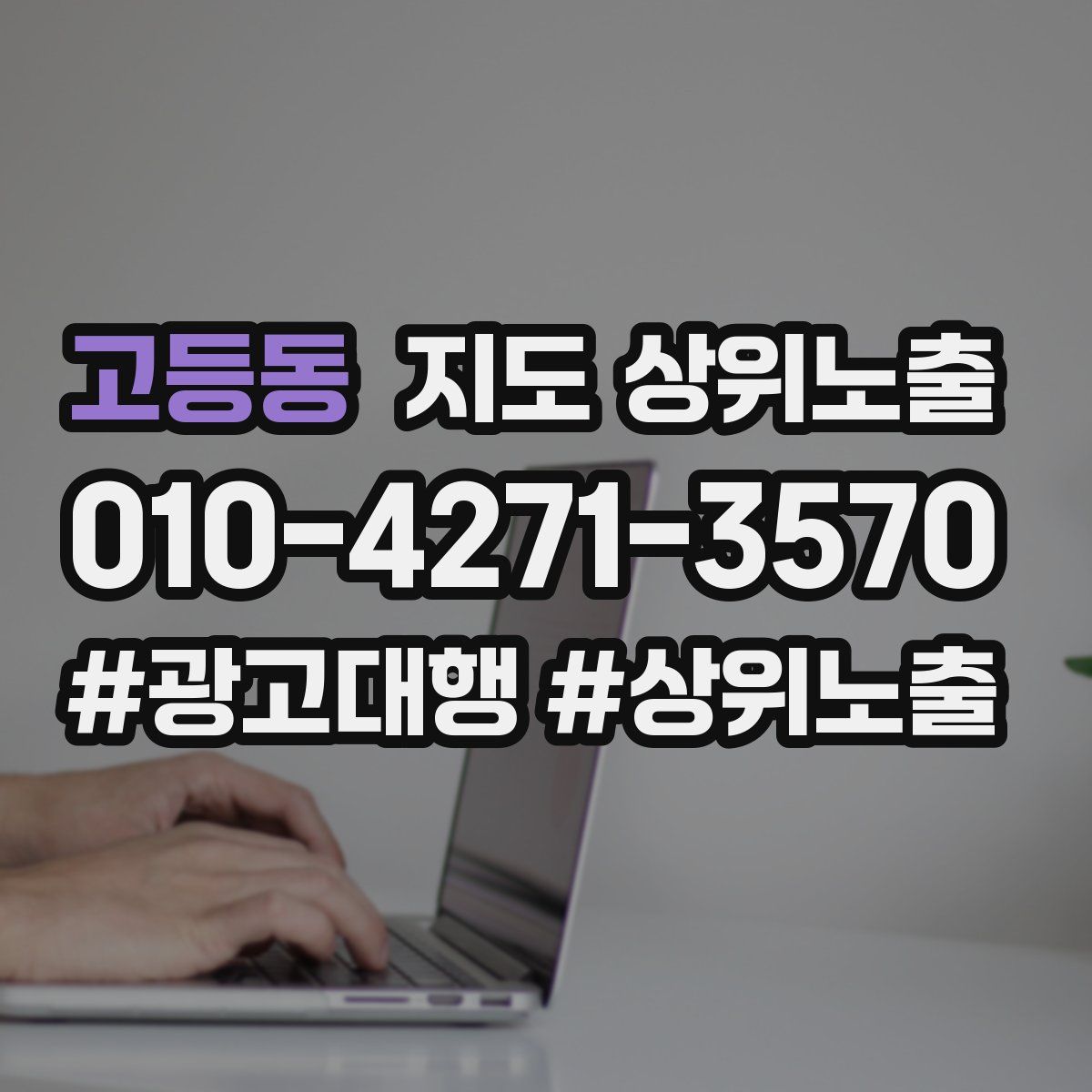 고등동 지도 상위 노출