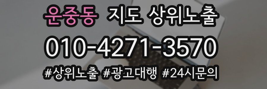 운중동 지도 상위 노출