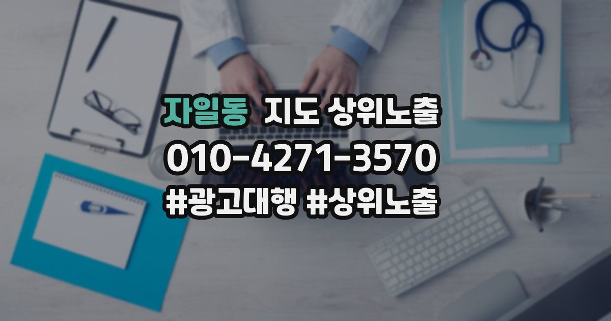 자일동 지도 상위 노출