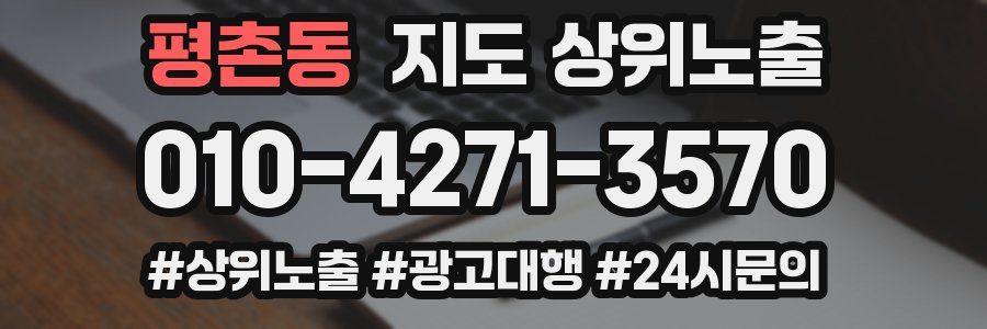 평촌동 지도 상위 노출