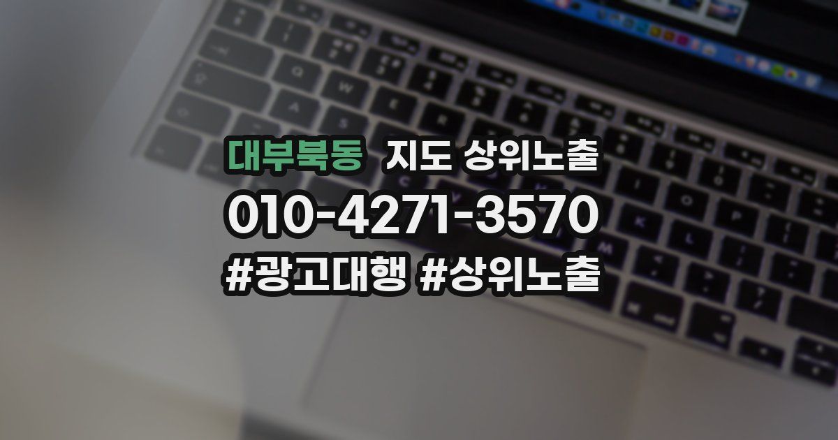 대부북동 지도 상위 노출