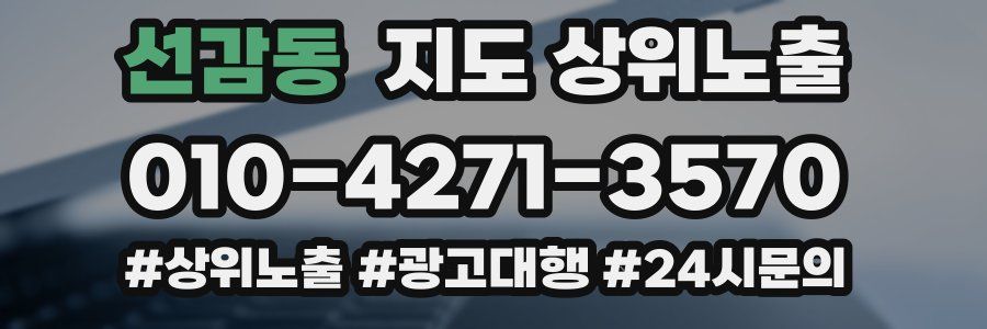 선감동 지도 상위 노출