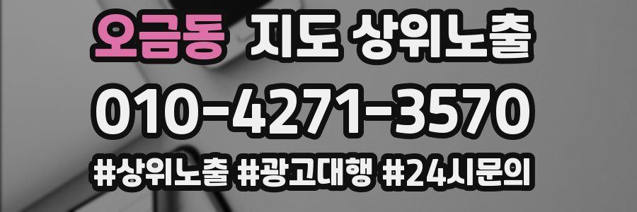 오금동 지도 상위 노출