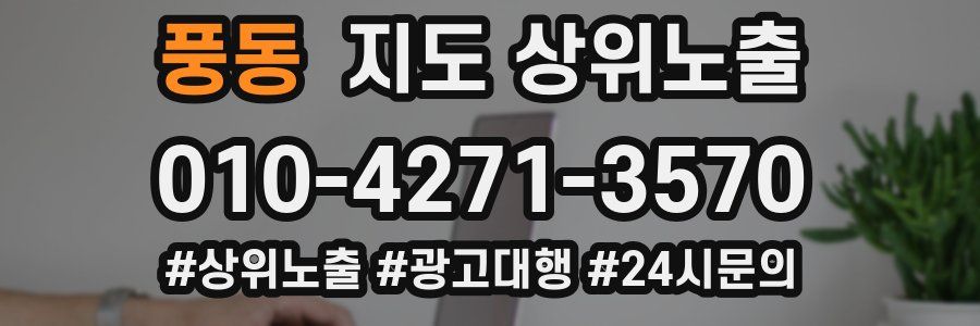 풍동 지도 상위 노출
