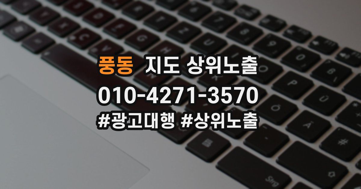 풍동 지도 상위 노출