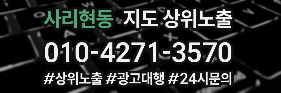 사리현동 지도 상위 노출