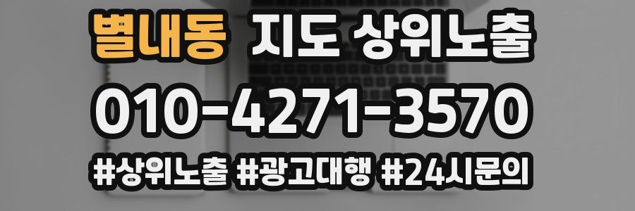 별내동 지도 상위 노출