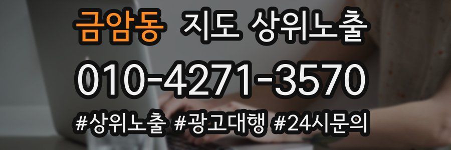 금암동 지도 상위 노출