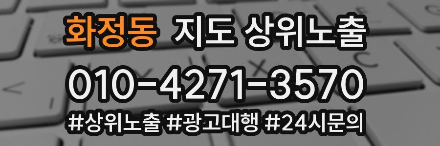 화정동 지도 상위 노출
