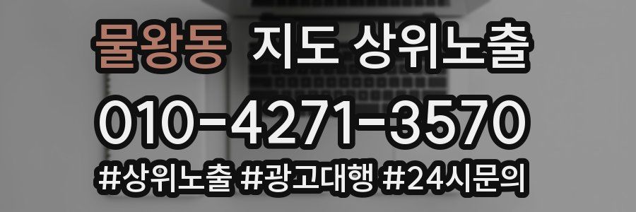 물왕동 지도 상위 노출