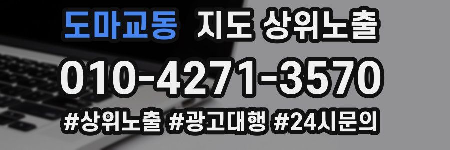 도마교동 지도 상위 노출