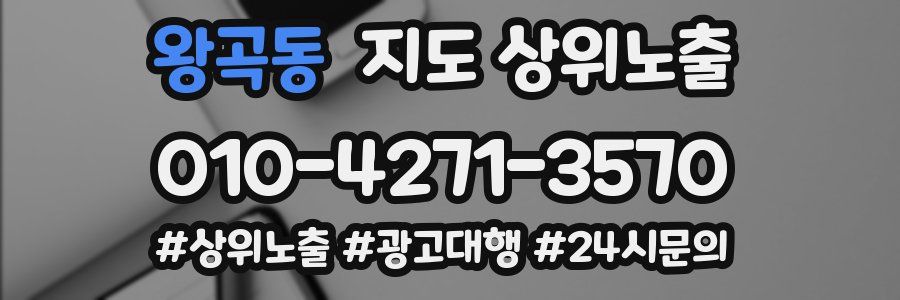 왕곡동 지도 상위 노출