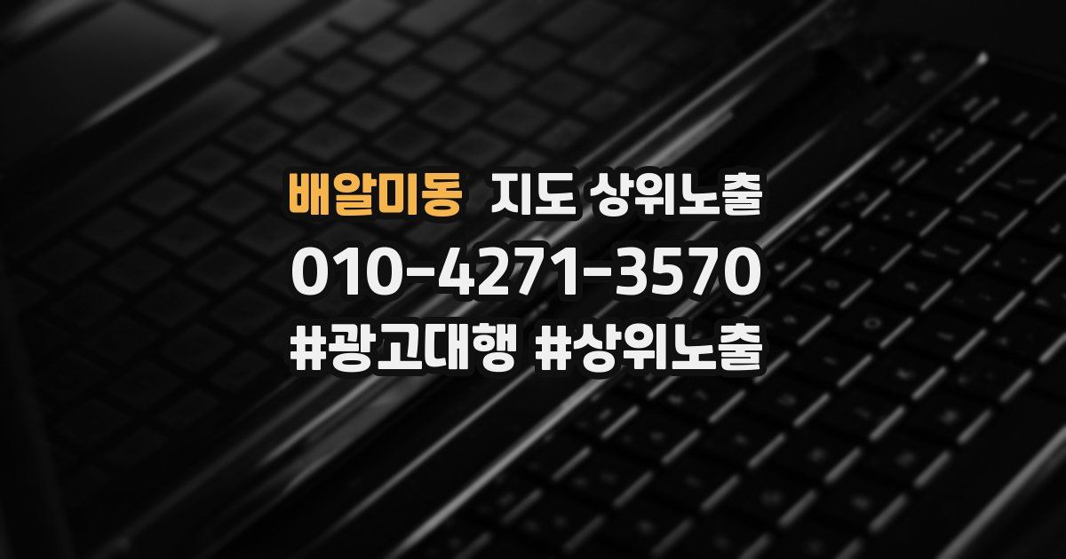 배알미동 지도 상위 노출