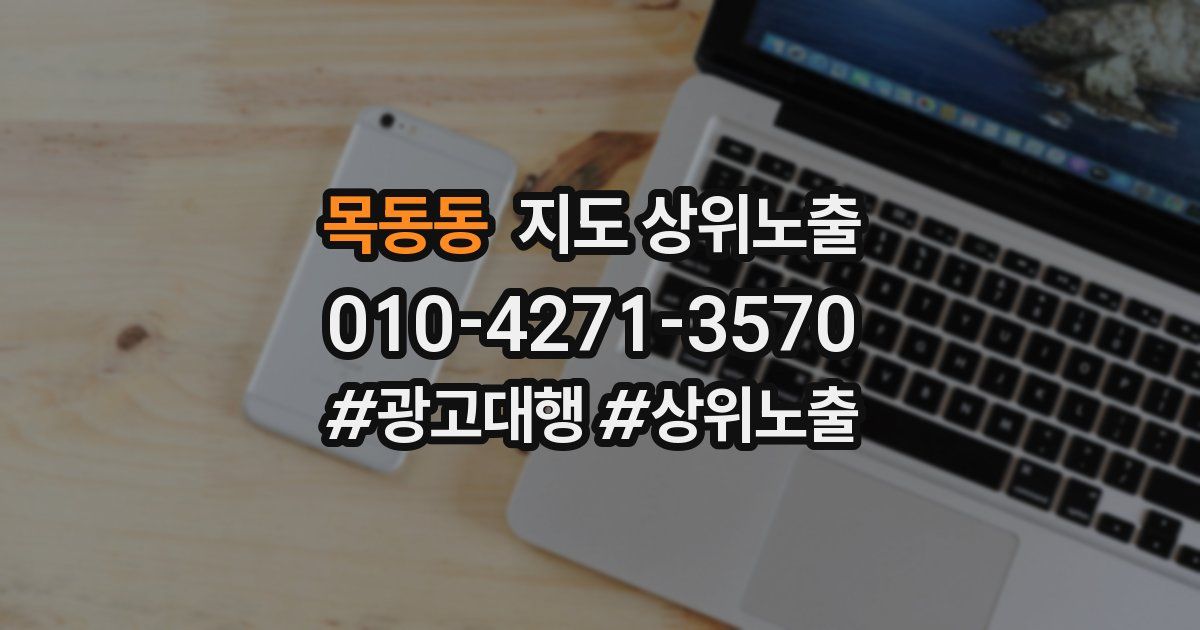목동동 지도 상위 노출