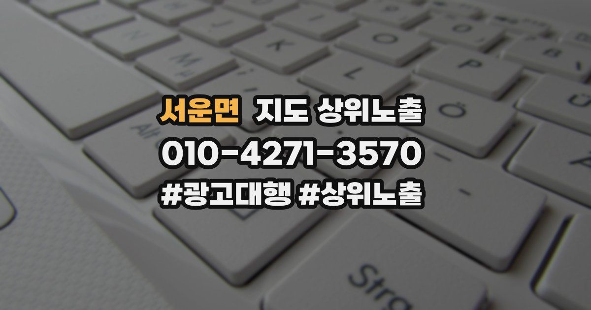 서운면 지도 상위 노출