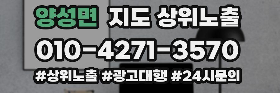 양성면 지도 상위 노출