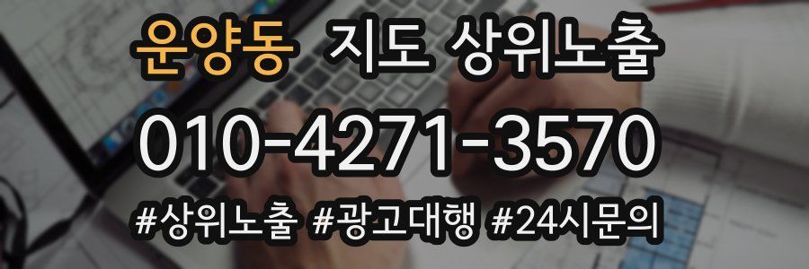운양동 지도 상위 노출