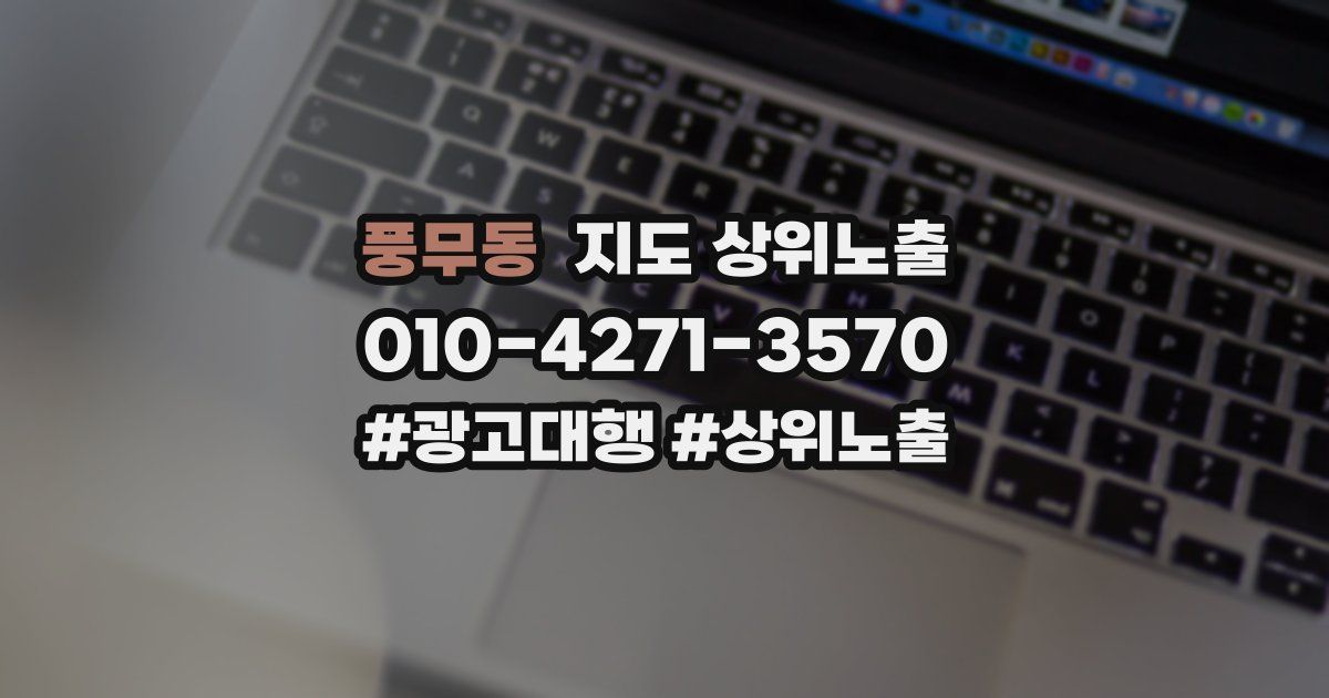 풍무동 지도 상위 노출